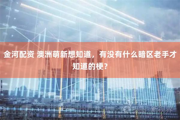 金河配资 澳洲萌新想知道，有没有什么暗区老手才知道的梗？