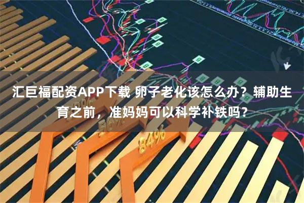 汇巨福配资APP下载 卵子老化该怎么办？辅助生育之前，准妈妈可以科学补铁吗？