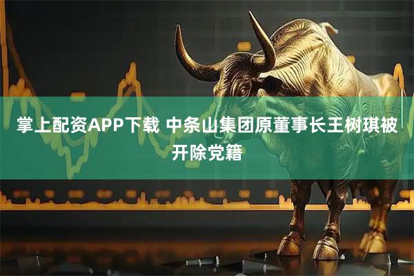 掌上配资APP下载 中条山集团原董事长王树琪被开除党籍