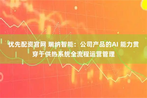 优先配资官网 瑞纳智能：公司产品的AI 能力贯穿于供热系统全流程运营管理
